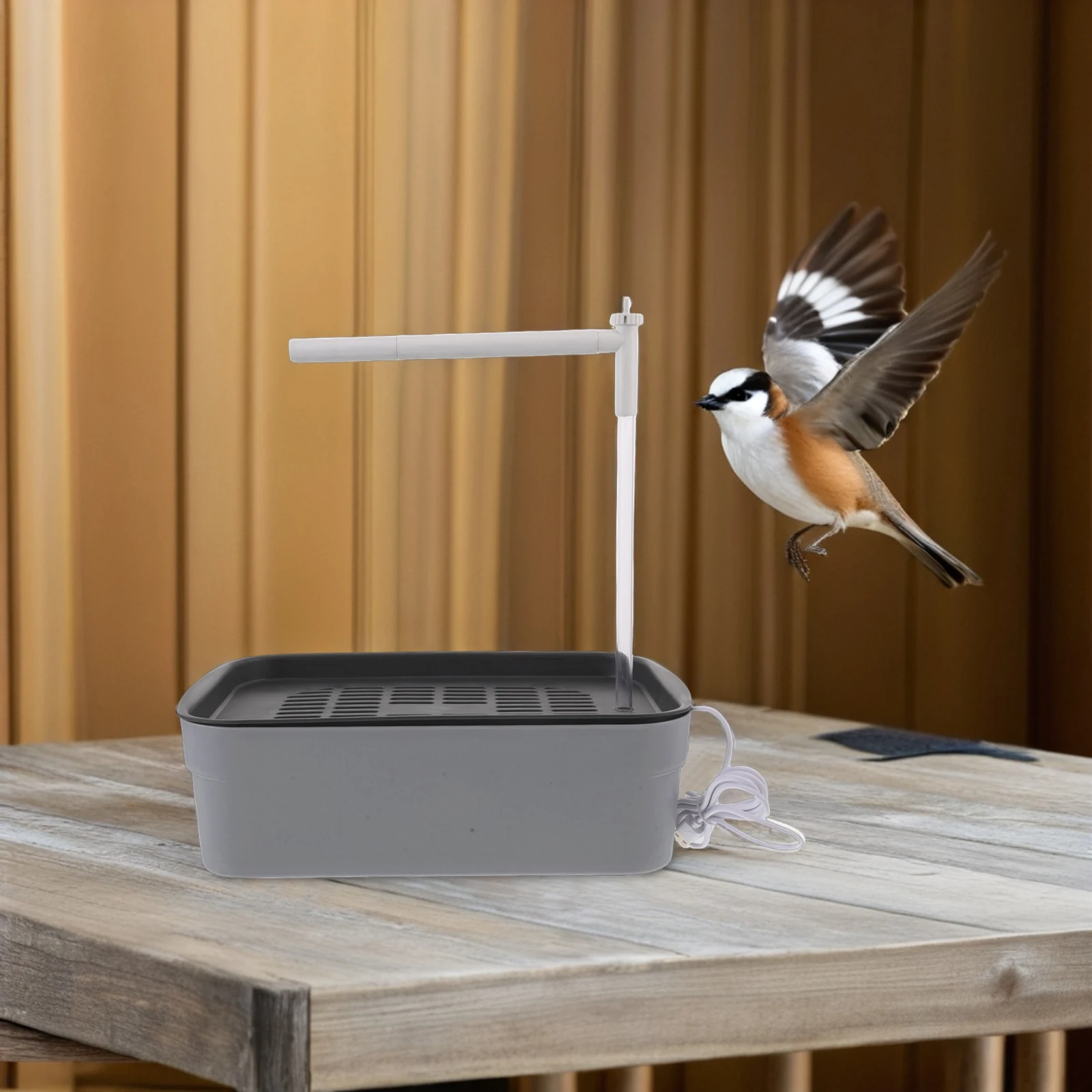 

Automatic Bird Bath Fountain Bird Bathtub Parrot Shower Box With Faucet Bird Bathing Tub Container Cage Accessories