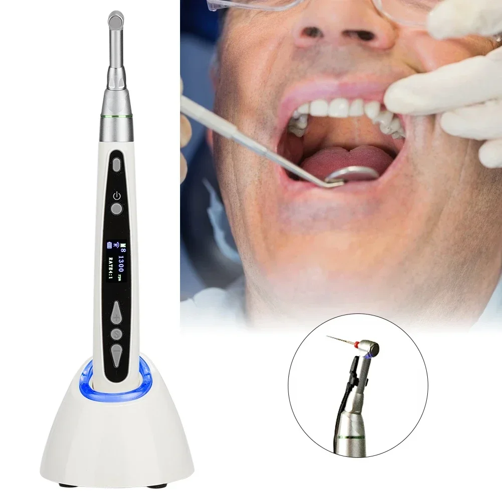 Dental LED Wireless Base 9 Modes Endo Motor Root Canal Endodontics Treatment Handpiece Equipment US Plug 100-240V Dentist Tools