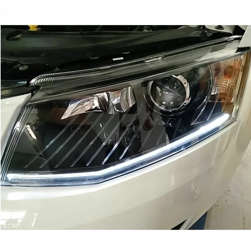 Nowy reflektor DRL do VW Skoda Octavia 2015 2016 2017, rura akrylowa, listwa świetlna, listwa świetlna DRL — zdjęcie 6