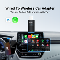 GetPairr A1 Mini Wireless CarPlay Android Auto 2 In 1 Adapter Car Accessories for Navigation Music Plug And Play OTA Upgrade New