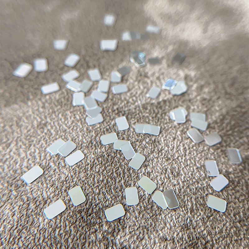 1병 사각형 실버 네일 글리터 주얼리 미니멀리스트 및 반짝이는 라이트 럭셔리 스타일 장식 재료