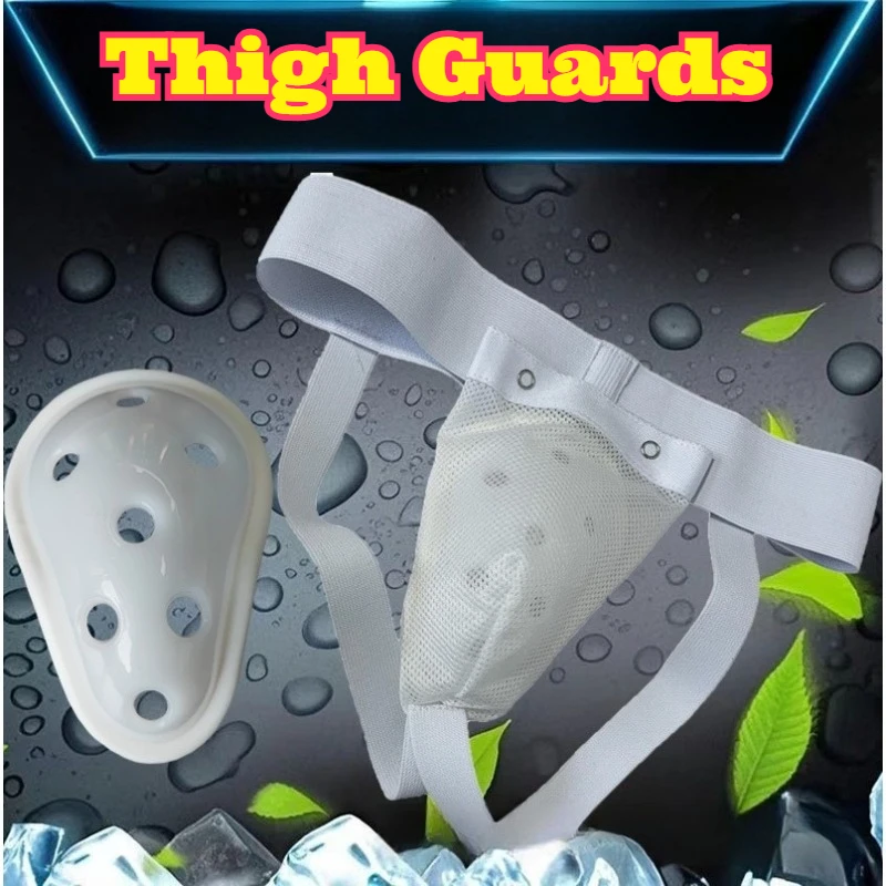 Groin Guard Adult Male Protective Gear Karate Boxing Muay Thai Taekwondo Sanda Baseball Football Impact Resistant Breathable