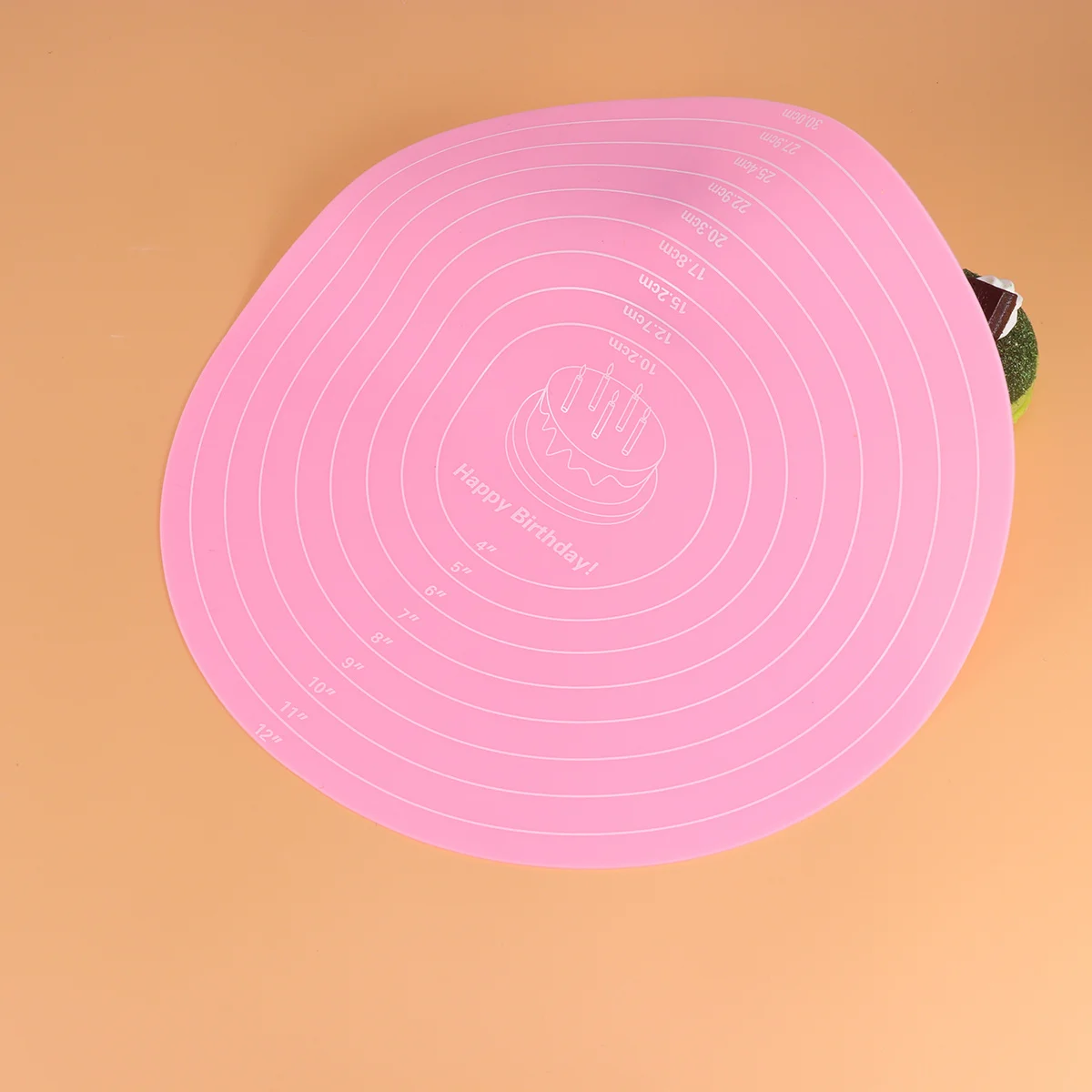 

1Pcs 12 Inch Silicone Cake Board Reusable Non Slip Baking Turntable Mat for Wedding Birthday Party Decoration Display Base