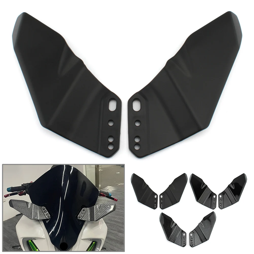 Motorbike Winglet Aerodynamic ABS Wing Kit Spoiler For Kawasaki Ninja 250 300 400 650R ZX6R ZX10R Z800 Honda CBR600RR CBR1000RR