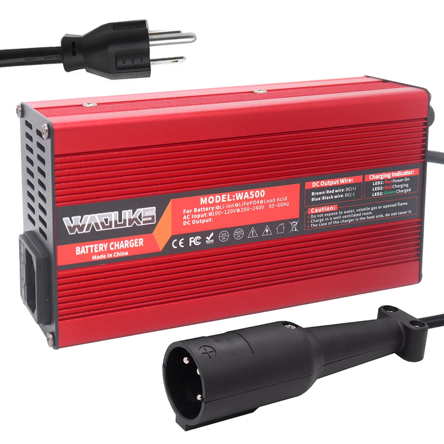 

48V 6A Lead Acid Battery Charger Usd For 48V Lead Acid Battery With Golf Plug Smart Fast Charger