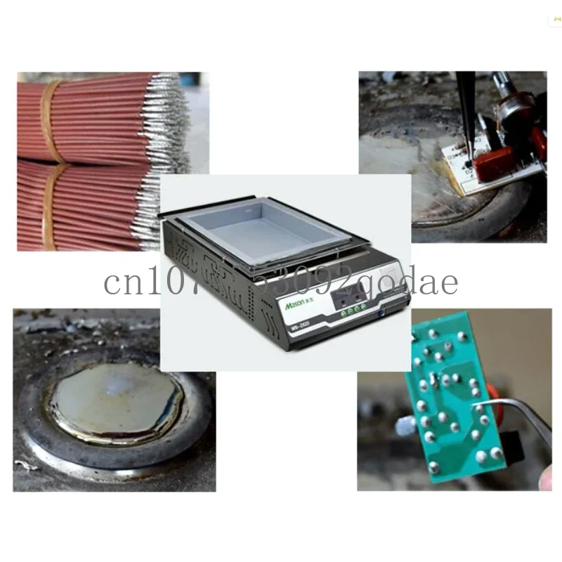 MS-2010 1200W Lead-free Split Type Tin Furnace Soldering Pot Tin melt tin 2.1KG  220V  Soldering Tin Melting Furnace