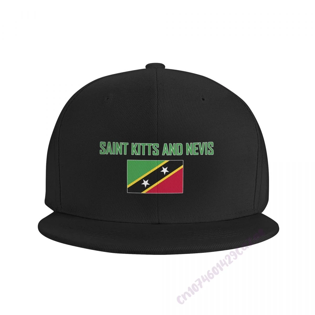 SAINT KITTS AND NEVIS Flag Flat Brim Baseball Cap Breathable Adjustable Men Women Outdoor Hip Hop Hat For Gift