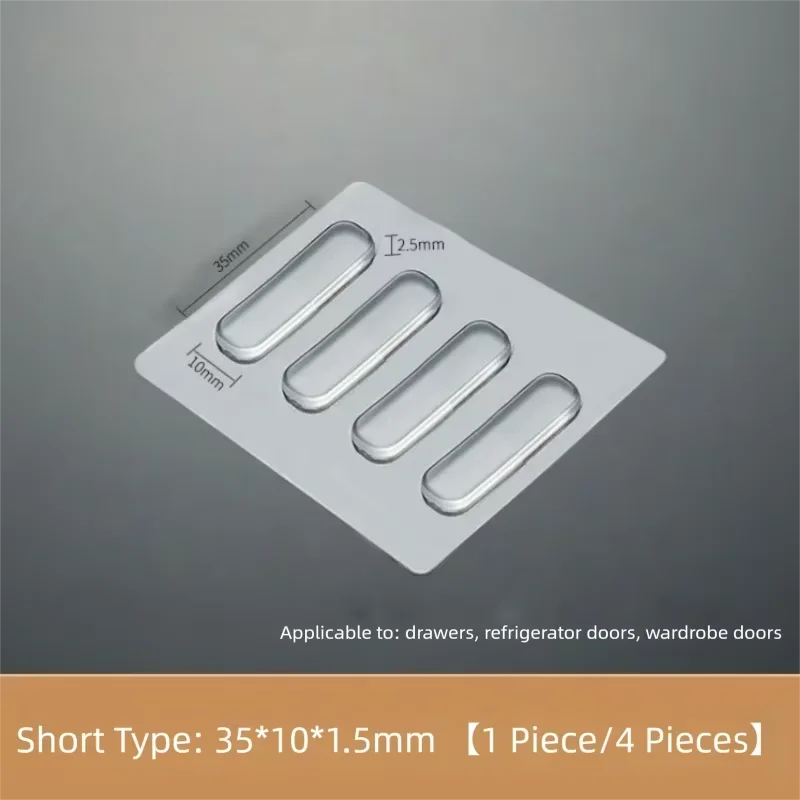 Self-Adhesive Clear Rubber Anti Slip Bumpers Feet Pads Damper Buffer Cabinet Door Silicone Furniture Stop Muffler Wall Protector