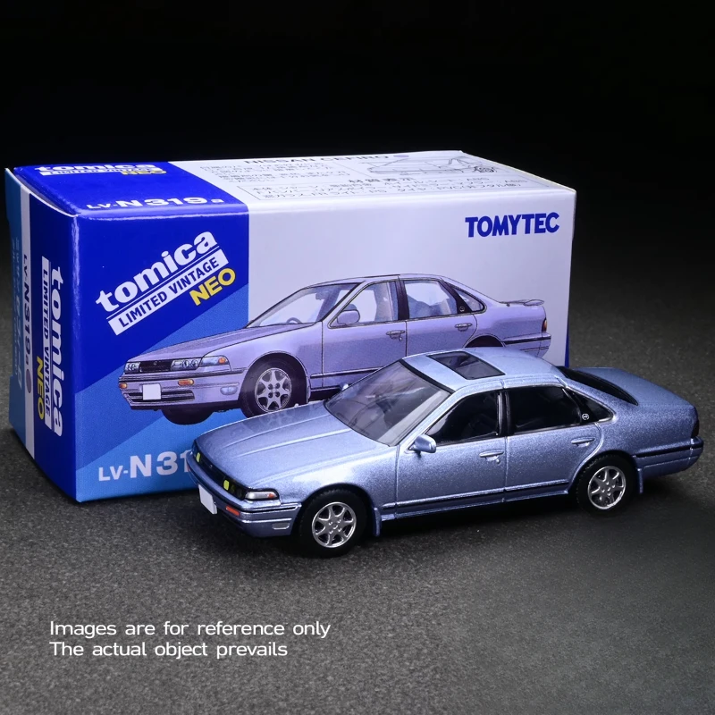 TOMICA TLV 1:64, LV-N319a Cefiro, Alloy die cast static miniature simulation car fashion play model, collection display,boy toy.