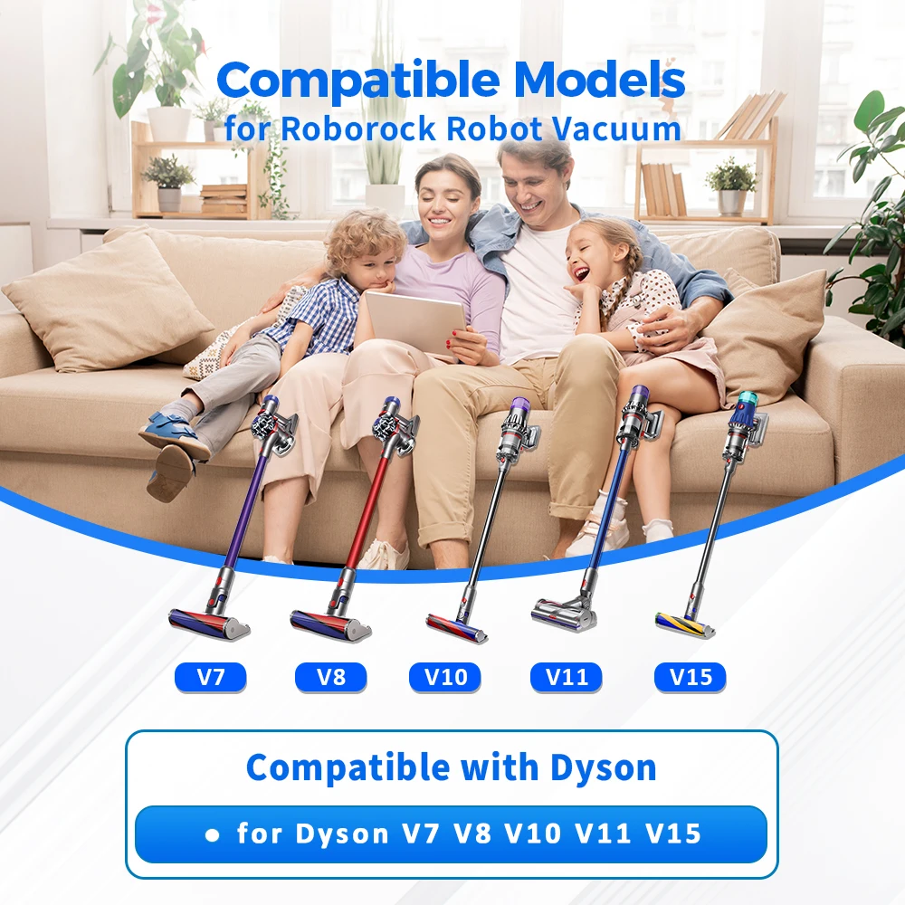 Caster Wheel Dry Wet For Dyson V6 V7 V8 V10 V11 V15 Vacuum Cleaner Accessories Worn-out Or Damaged Small Wheel Parts Replacement