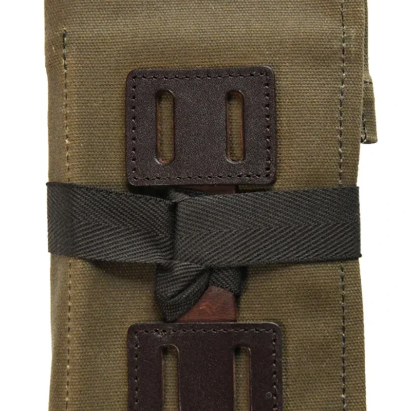 

Retro multifunctional storage bag, outdoor folding tool kit, military inspired stationery, durable vertical square bag