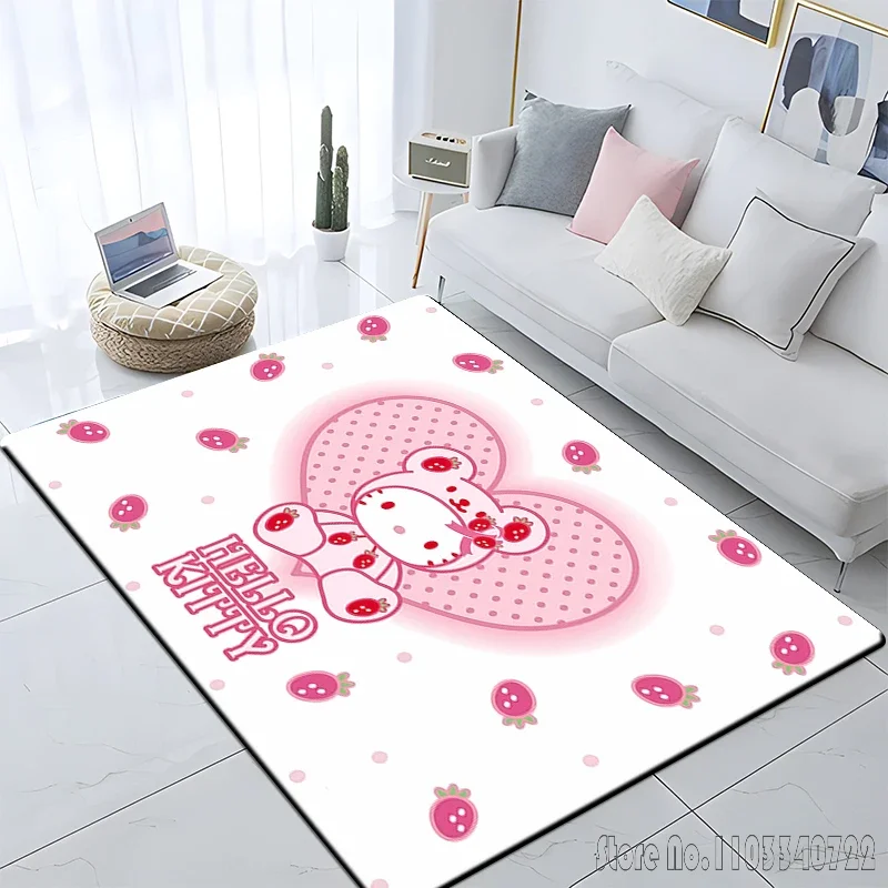 HelloKitty carpet cute decoration cute kitten bedroom decor  living room decoration  rug  washroom floor mat  carpet  anime rug