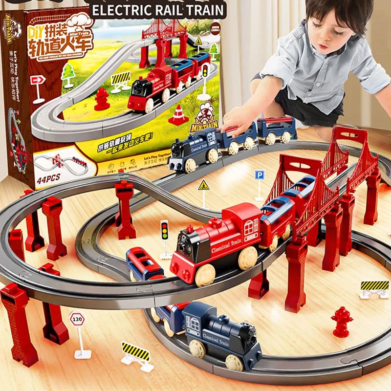 

Electric High-speed Train City Railway Train Transport Series Building Blocks High-Tech Electric High-Speed Motor Rail Brick Toy