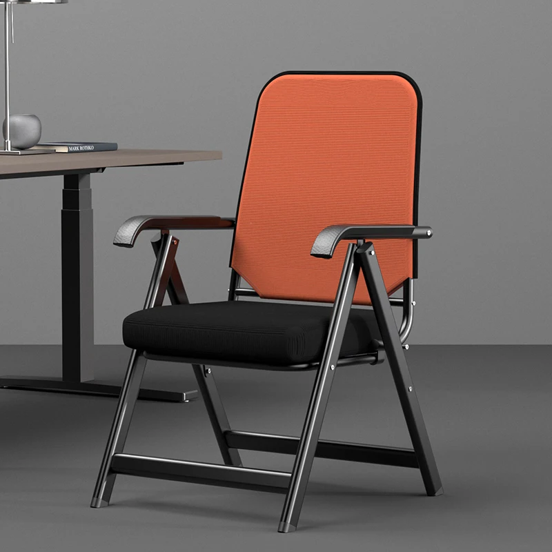 

Adjustable Lumbar Support High Back Desk Chair Super Comfortable for Long Sitting Folding Computer Task Chair for Work/ Meeting