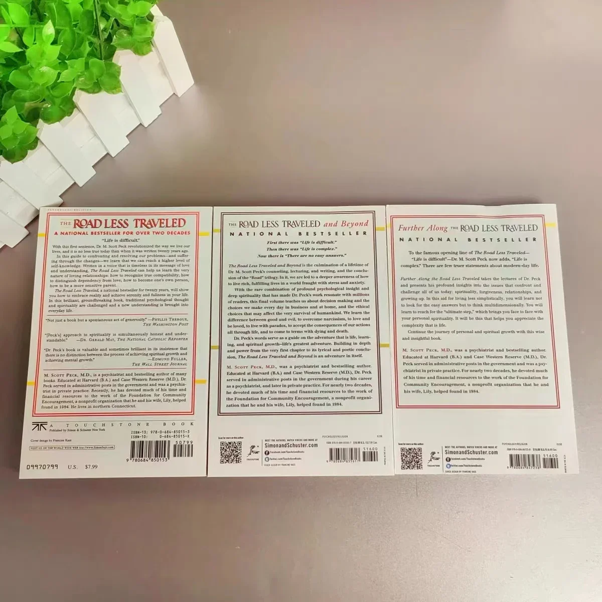 3 Books Further Along the Road Less Traveled Paperback Book in English