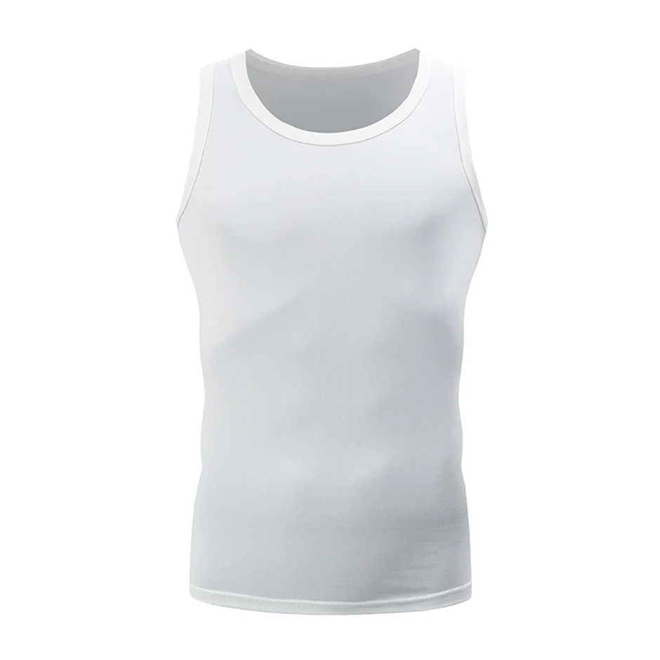1/3 Stück Herren Four Seasons Schwarz und Weiß klassische Farbe Basic Weste Übergröße Jugend Sport und Freizeit Laufen Joker Bottoming – Detail 6