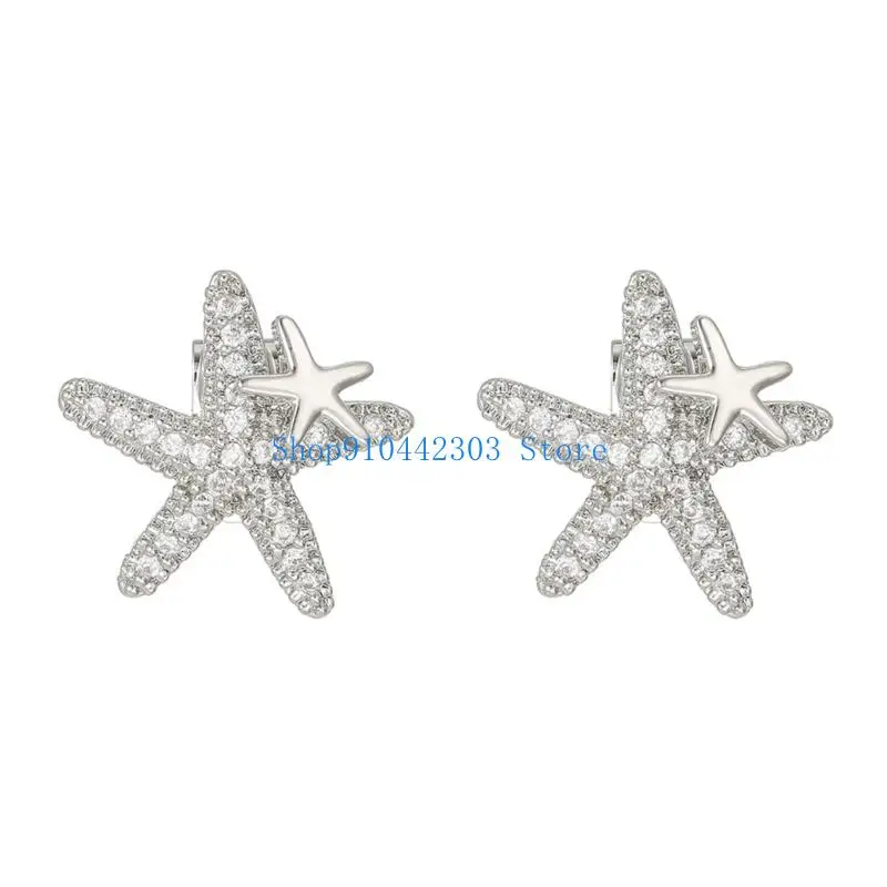 652F Elegant Imitation Crystal Ear Clip Accessories For Freeclip Open Ear Headphone Decoration Removable Jewelry Charms view 2