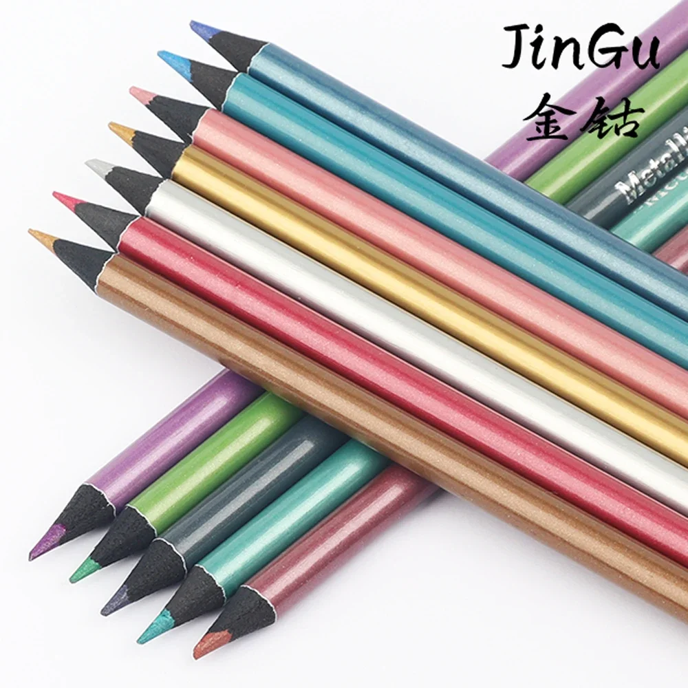 12 Uds. Lápices de colores multicolores de madera, lápiz de dibujo, regalo para dibujar, garabatos, suministros de arte para colorear, lápices de colores para pintar