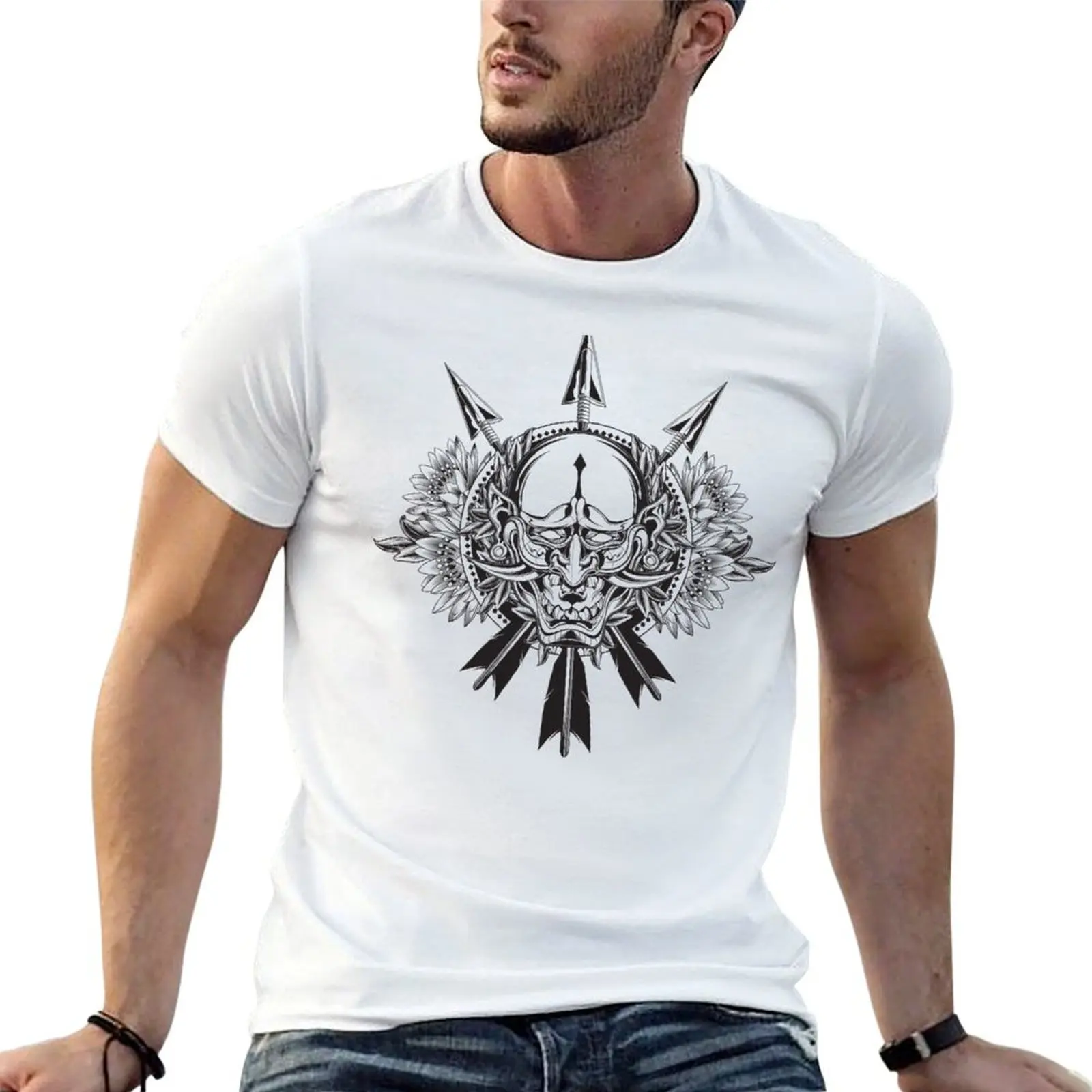 

Oni Demon T-Shirt anime tshirt t shirts for man pack white g man t shirts for men T-shirt