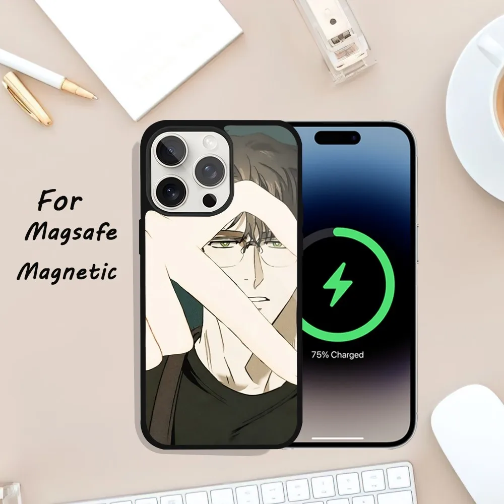 comics U-Under the Green Light Phone Case For iPhone 11 13 12 14 15 Plus Max Pro Magsafe Magnetic Wireless Charging shell