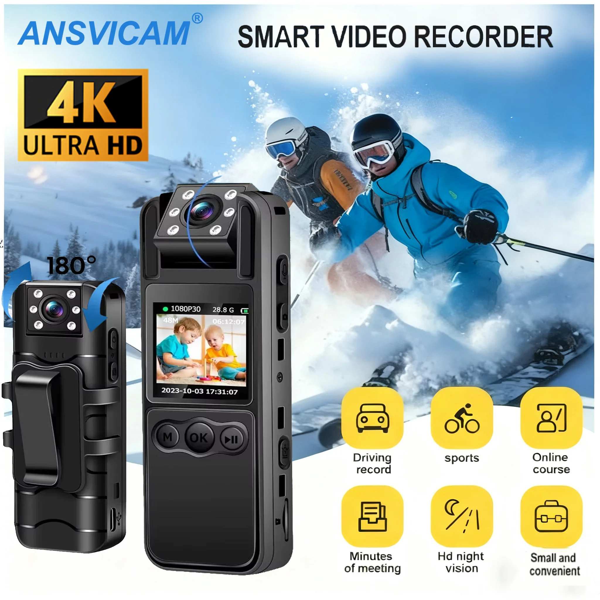 4K Wifi Mini Camera…