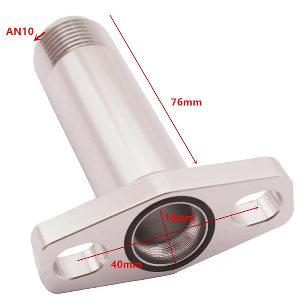 

Billet Aluminum Turbo Oil Drain Flange Replacement 10AN Adapter for Garrett GT2871 GT3076R Ball Bearing Turbocharger