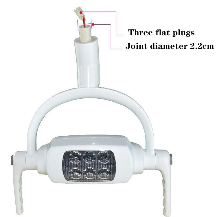 Kursi Gigi Bedah Gigi Tipe Atas 22MM/26MM Sakelar Induksi Inframerah Mulut Tanpa Bayangan 12V Lampu Sorot Lampu Induksi