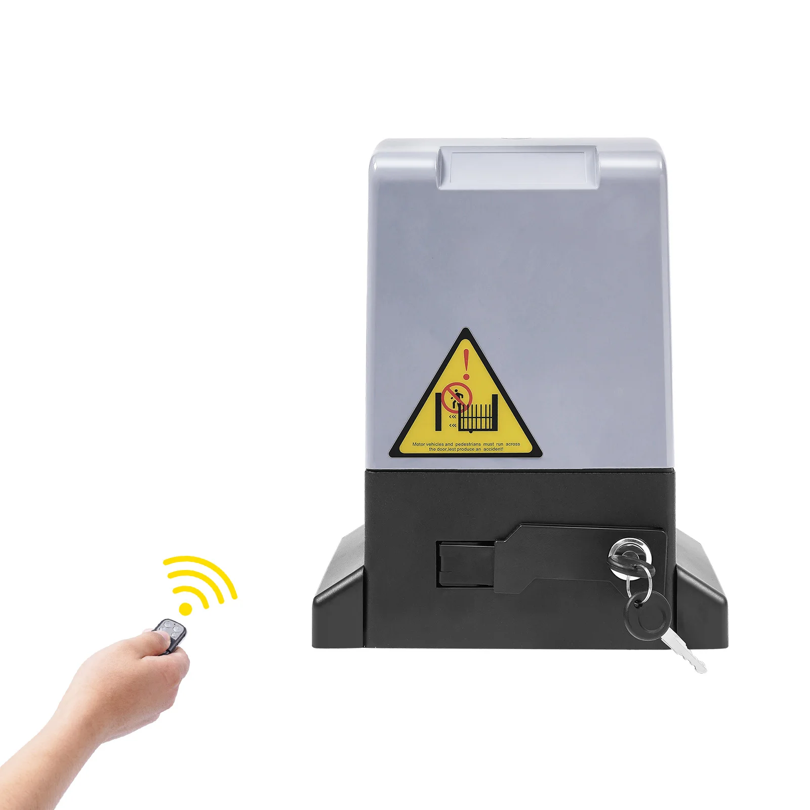 1800kg 750W 110V Motor de abridor de puerta corredera automático gris y negro 50m Control remoto abridor de puerta 3968lbs para puertas correderas