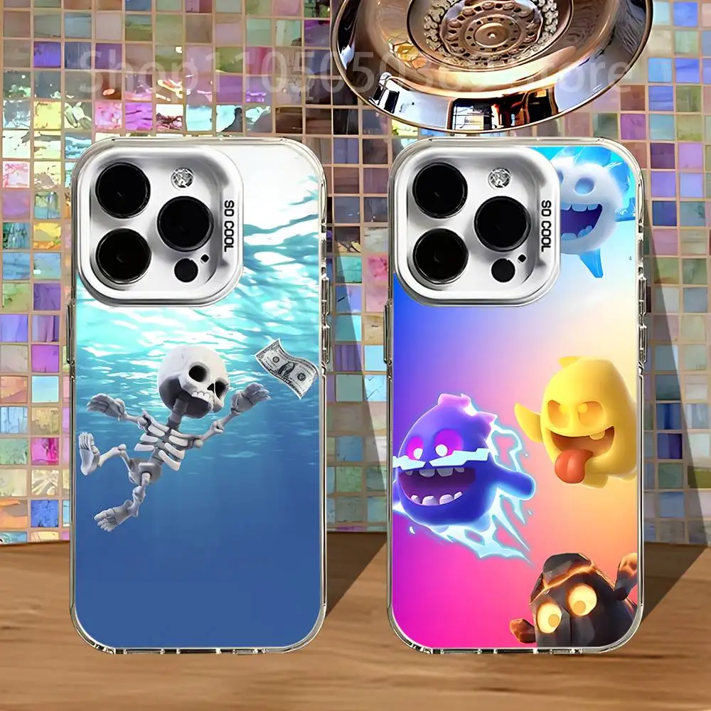 

Skeleton C-ClashES Character Phone Case For iPhone 16,15,14,13,12,11,Pro,XS,Max,Plus,Mini,SE4,E White Matte Shockproof Cover