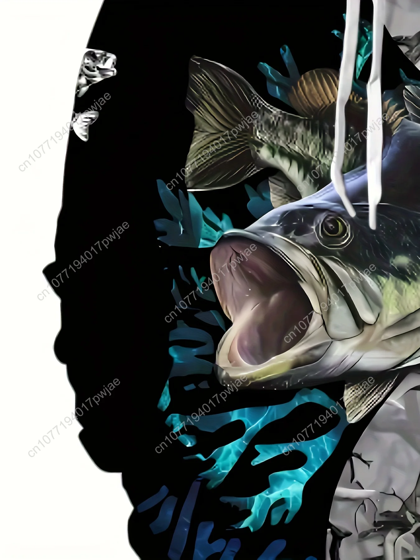 Мягкая мужская толстовка с 3D-принтом для рыбалки — дышащий и удобный пуловер для весенней/осенней повседневной одежды