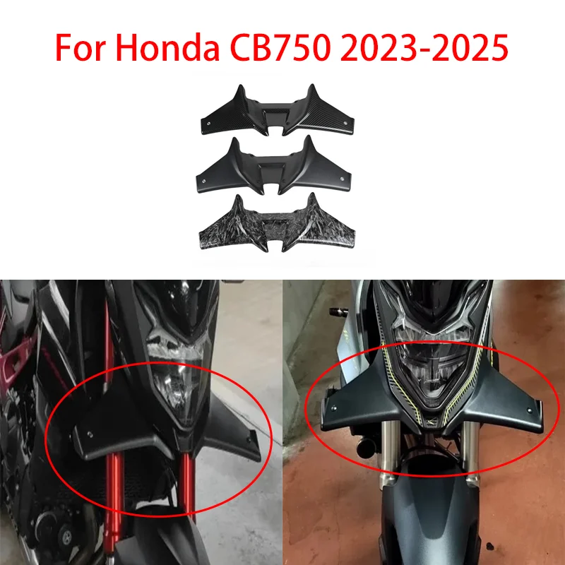 

Motorcycle Modification Suitable for Honda CB750 2023-2025 Decoration Front Air Splitter Aerodynamic Beak Wing Deflector