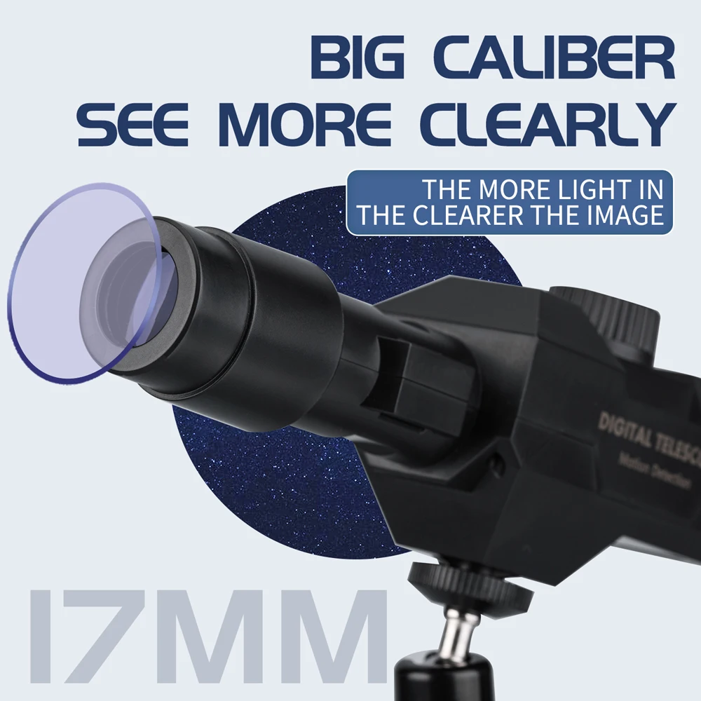 WiFi Digital Telescope 70X Large Aperture Objective Lens 2MP Photos Videos Mobile-detective Crosshairs Positioning Telescope