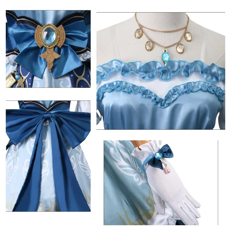 Nilou Cosplay Kostüm Genshin Impact Perücke Rote Haare Frauen Tänzerin Kleid Karneval Uniform Anime Halloween Kostüme