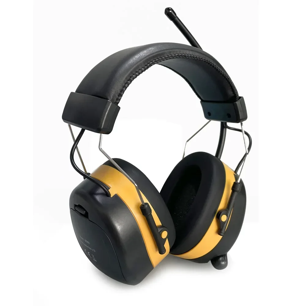 Upgraded 5.3 Bluetooth Hearing Protection AM FM Radio Headphones, Noise Reduction Safety Earmuffs for Mowing Lawn Work