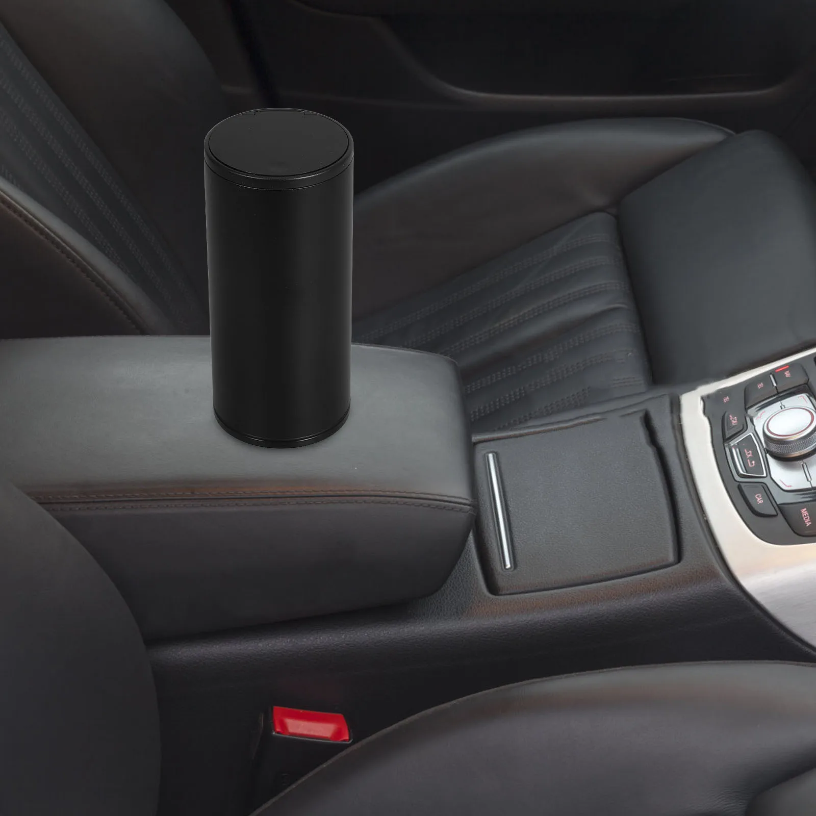 

Compact Foldable Garbage Bin Vehicle Leak-Proof Mini Trash Container Tissue Holder Black Truck Office Front Seat