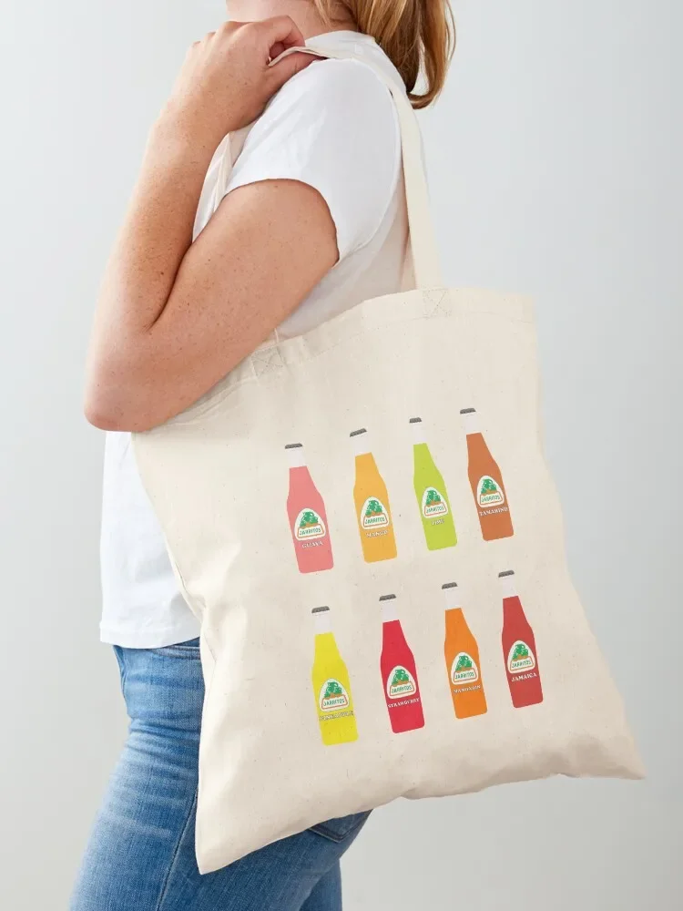 Jarritos the all natural fruit flavored sodas Tote Bag bag for beach reusable shopping bags Tote Bag