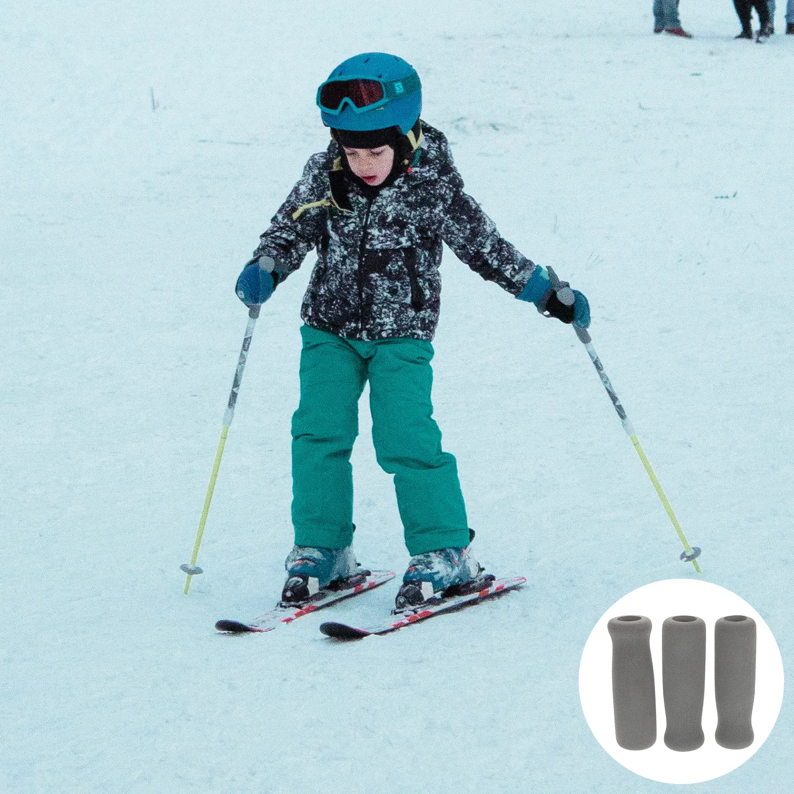 

3Pcs Ski Pole Sponge Handle Grips Non-Slip Comfortable Cane Grip Replacement Walking Cane Handle Covers Ergonomic Shock