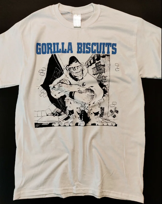 Vinatge Gorilla Biscuits Band T-shirt Cotton Unisex Tee All Size S-3XL