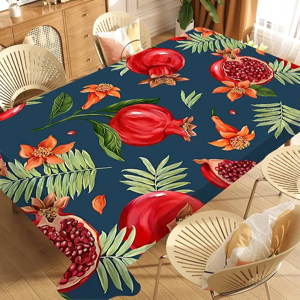 Granatapfel Honig Tischdecke Tischdecke Rechteckige Tischdecke für Geburtstag Hochzeit Veranstaltungen Party Dekor