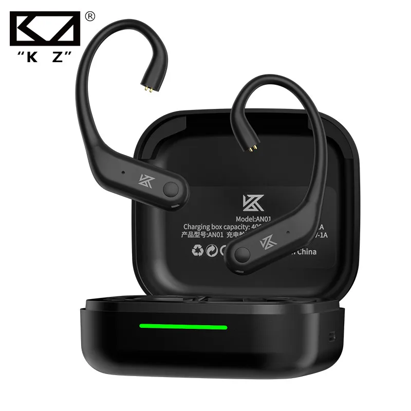 KZ AN01 Wireless Ear Hook Headphones Bluetooth 5.4 HiFi Sound Earphones with Charging Case Noise Reduction