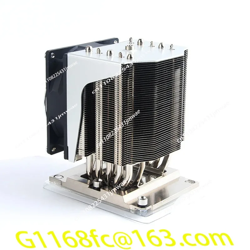 High Quality Suitable for Heat Pipe Square Rectangular LGA3647 3U 4U Side Blowing CPU Radiator Fan 205W