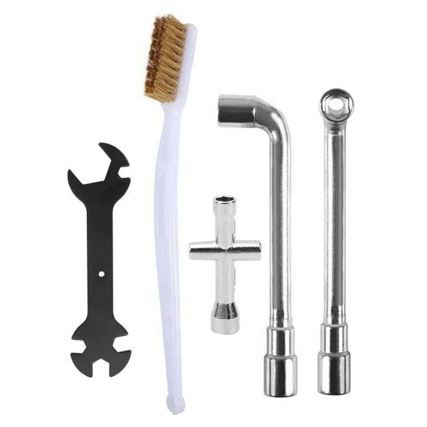 Pack of 5 3D Printer Parts Wrench + Mini Socket + Nozzle Brush + 6 mm 7 mm L Wrench for 3 Tools