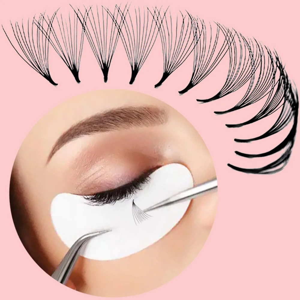 500Fans 1000fans Pointy base 5D 6D 7D 8D 9D 10D 12D 14D 20D 0.07 0.05 C D loose premade fans lashes Mixed Length Premade Volume