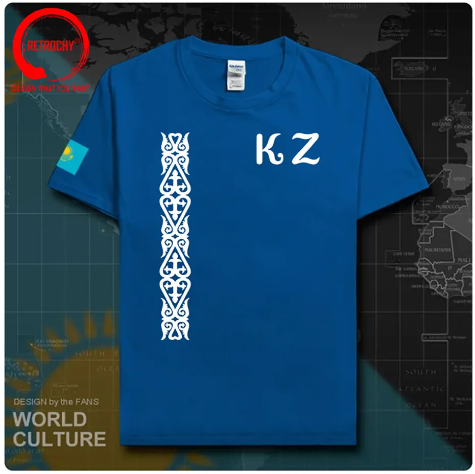 Kazakhstan KAM Kazakh T-shirt Male KAZAKH Special Ethnic Kazakhstan Clothing Summer Cotton Casual T Shirt Men Fashion Tee Shirt