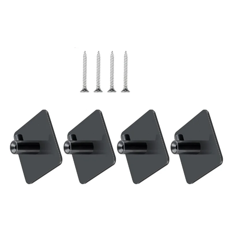 LICE-4Pcs Stand Mixer Attachment Holders Storage Organizer With Screw And Adhesive For Dough Hooks Flat Beater Wire Whip