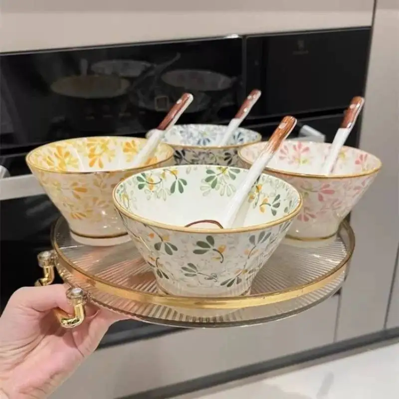 

One Person Style Dinnerware Sets Ceramic Plates Elegant Kitchen Dinnerware Sets Jingdezhen Designer Jogo De Pratos Dishes Set