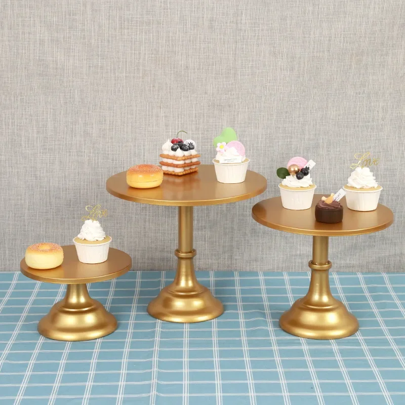 Metal Cake Stand,Dessert Table Display Rack,Wedding Cakes Tray Stand,Tea Break&Afternoon Tea Party Cake Plate,20/25/30cm