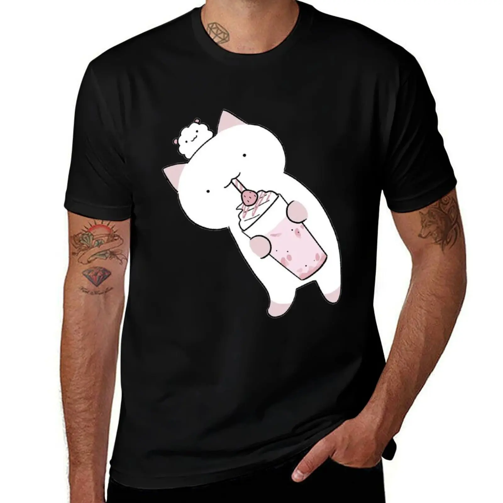 

Neko Milkshake no [Fushigi Kyuu-chan] T-Shirt Gym Exercise Short Sleeve T-Shirt