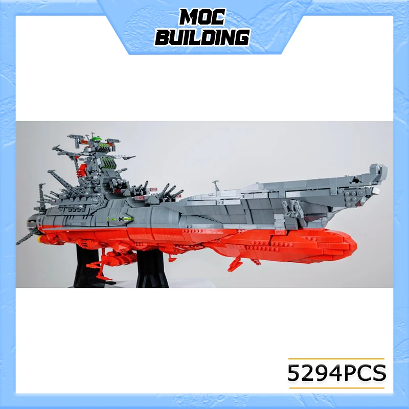 MOC Building Block Collector Wars Yamato Space Battleship Model Technology Bricks DIY Ships Assembled Toys Holiday Gifts