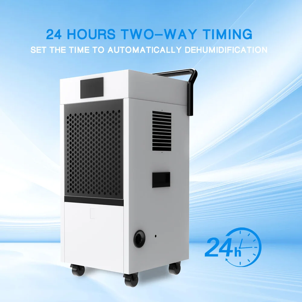 Desumidificadores Desumidificador industrial industrial comercial 138L Secador de ar profissional folha de metal